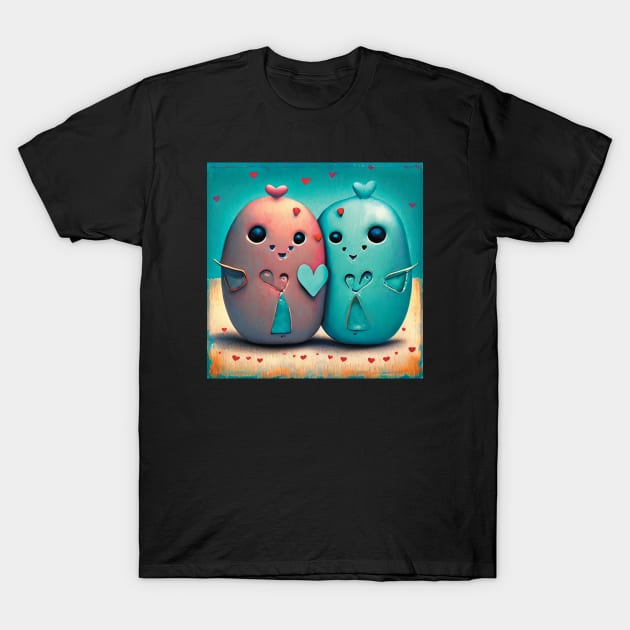 Cute monsters T-Shirt by Tiberiuss